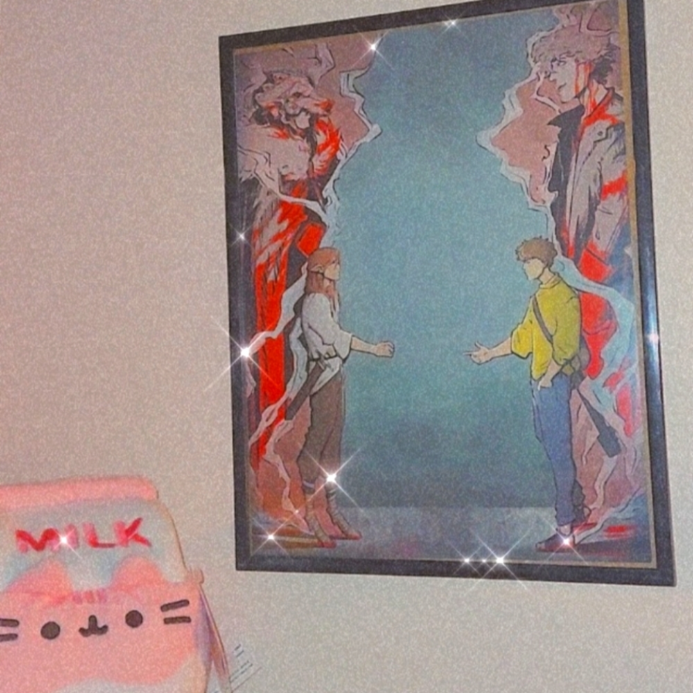 Technoblade and Wilbur comic art poster (WITH FRAME)